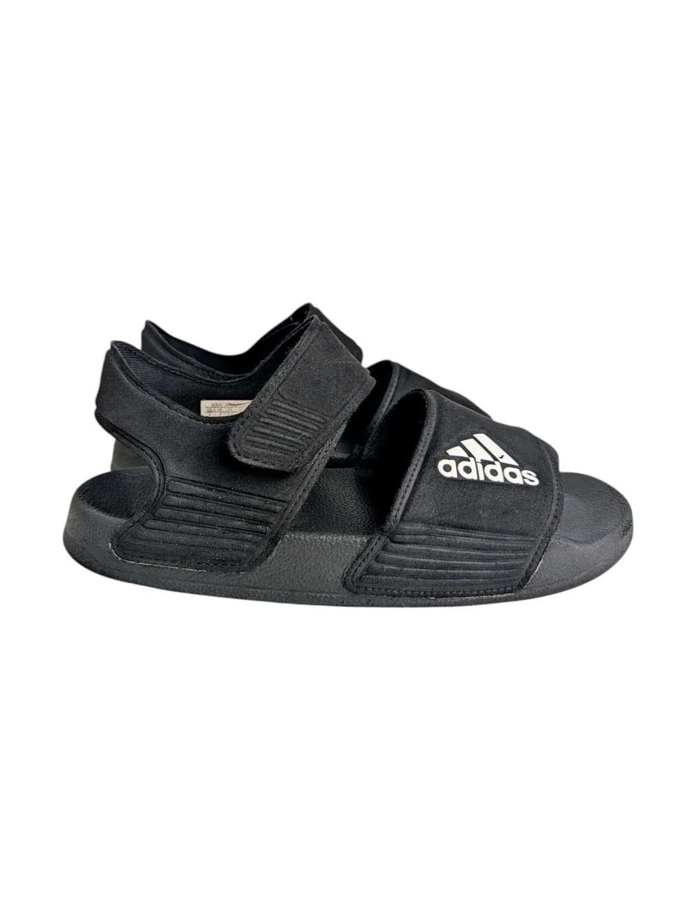 Adidas Kids Comfort Adjustable Slide Sandals  | Black White | Size 2